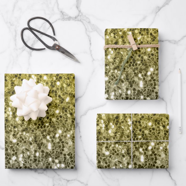 Feuille De Papier Cadeau Parties scintillant argent foncé scintille (Recto)