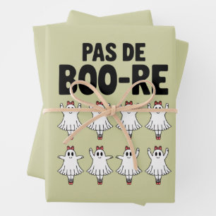 Feuille De Papier Cadeau Pas de Boo-re Ballerina Ghost Halloween Éffrayant