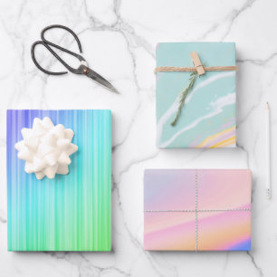 Feuille De Papier Cadeau Pastel motifs