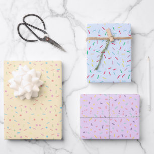 Feuille De Papier Cadeau Pastel Parfums multicolores Moderne tendance