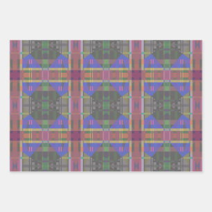 Feuille De Papier Cadeau Pastel rainbow Colorful Geometric