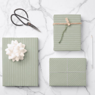 Feuille De Papier Cadeau Pastel vert.