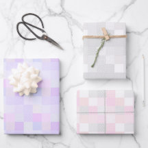 Patchwork mignon Pastel Rose, Lilac et Grey