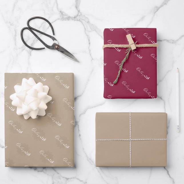 Feuille De Papier Cadeau Patrimoine du Qatar (Recto)