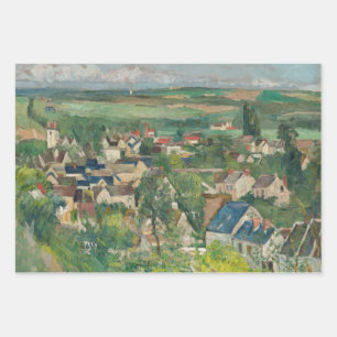 Feuille De Papier Cadeau Paul Cezanne - Auvers, Vue panoramique