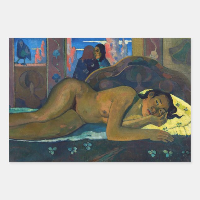 Feuille De Papier Cadeau Paul Gauguin - Nevermore / O Taiti (Devant)