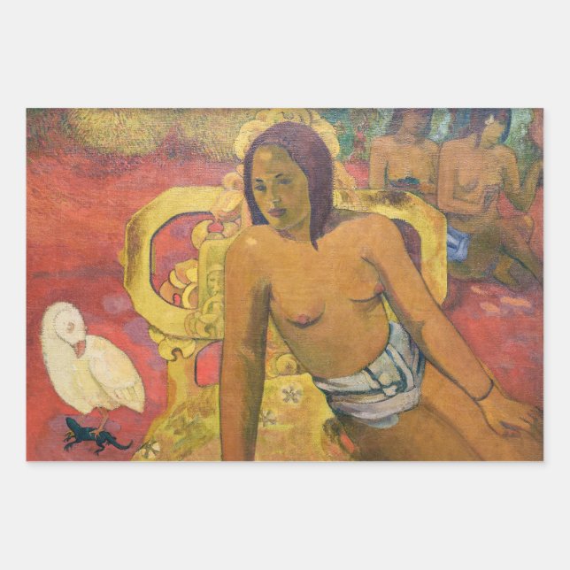 Feuille De Papier Cadeau Paul Gauguin - Vairumati (Devant)