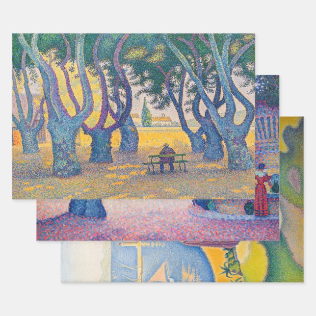 Feuille De Papier Cadeau Paul Signac - Sélection des chefs-d'oeuvre (Lot)