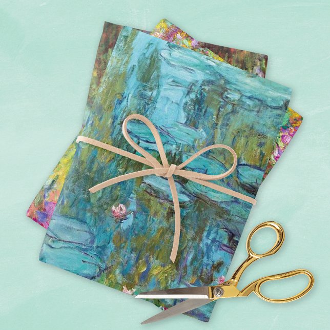 Feuille De Papier Cadeau Paysages du jardin du Monet (Créateur téléchargé)