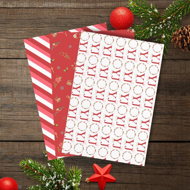 Feuille De Papier Cadeau Peace Jove Love Wreath Noël (Créateur téléchargé)