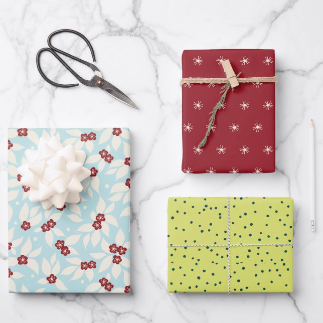 Feuille De Papier Cadeau Pear Tree Holiday (Recto)