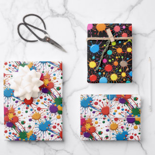 Feuille De Papier Cadeau Peinture sauvage