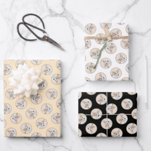 Feuille De Papier Cadeau Pembroke Welsh Corgi Peinture Rouge Original Chien