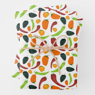 Feuille De Papier Cadeau Peppers Pépicé sud-ouest Pepper Chili Cook