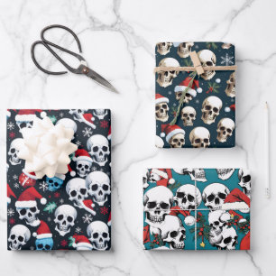 Feuille De Papier Cadeau Père Noël Skuls Noël