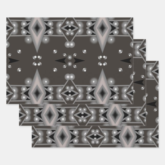 Feuille De Papier Cadeau Performances stellaires Design d'art Abstrait mode (Lot)