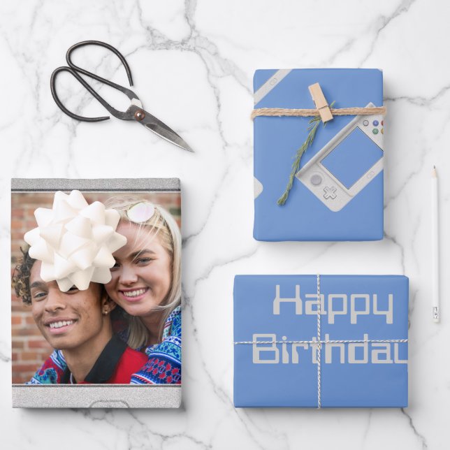 Feuille De Papier Cadeau Périphérique de jeu électronique de texte photo pe (Recto)