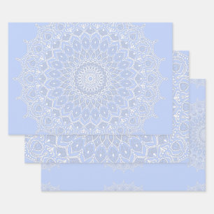 Feuille De Papier Cadeau Periwinkle Mandala - Bora à Juniper Berry