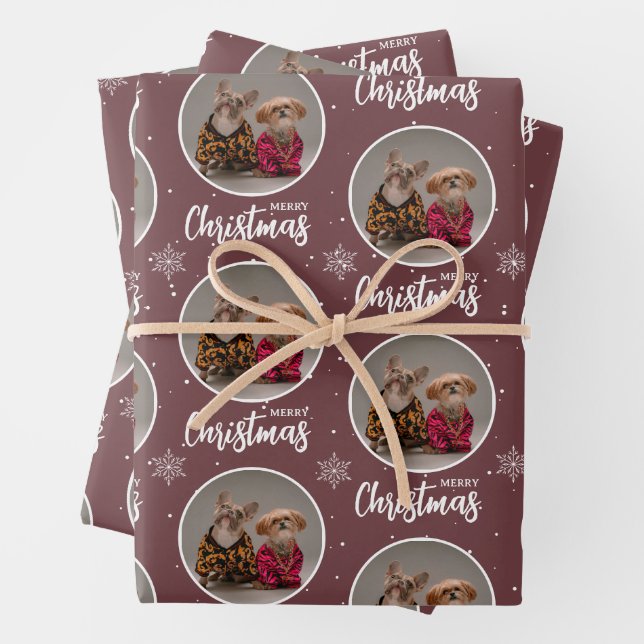 Feuille De Papier Cadeau Personalized Coffee Merry Christmas 1 Photo (En situation)