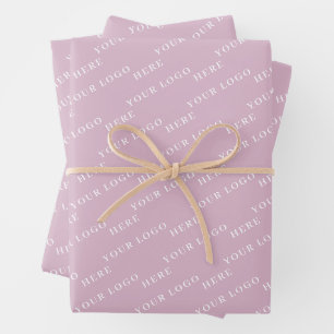 FEUILLE DE PAPIER CADEAU PERSONNALISEZ VOTRE LOGO ÉLÉGANT MODERNE STYLÉ CLA