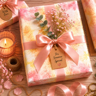Feuille De Papier Cadeau Pétales dans la Brume