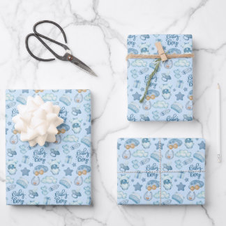 Feuille De Papier Cadeau Petit garçon