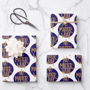 Feuille De Papier Cadeau Peu Importe Quel Slogan De Récupération