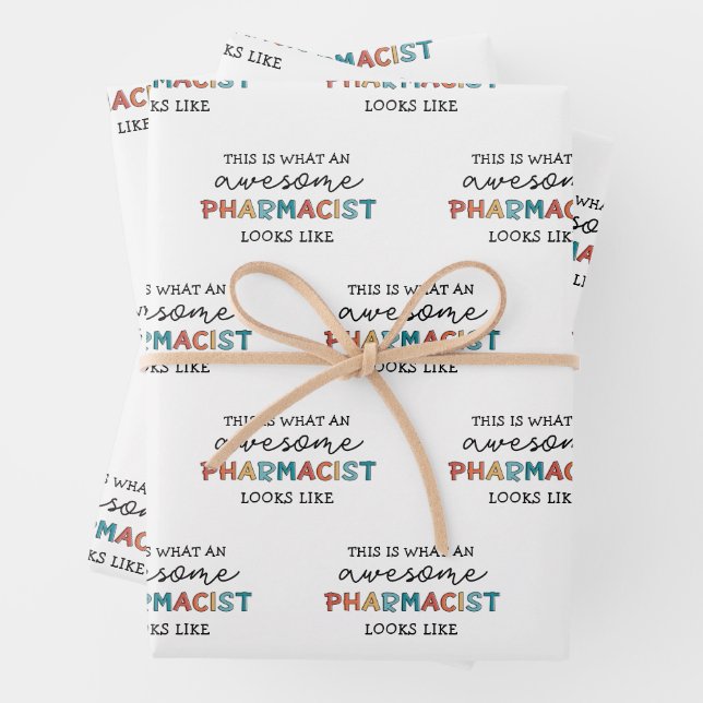 Feuille De Papier Cadeau Pharmacien Funny Awesome Pharmacist Cadeau (En situation)