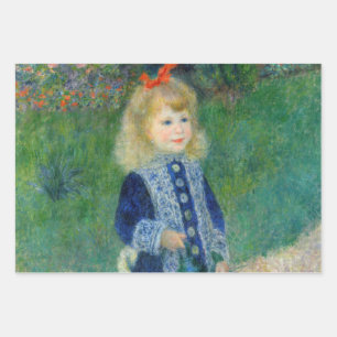 Feuille De Papier Cadeau Pierre-Auguste Renoir - Une fille avec une canne d