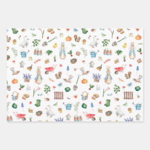 Feuille De Papier Cadeau Pierre le lapin