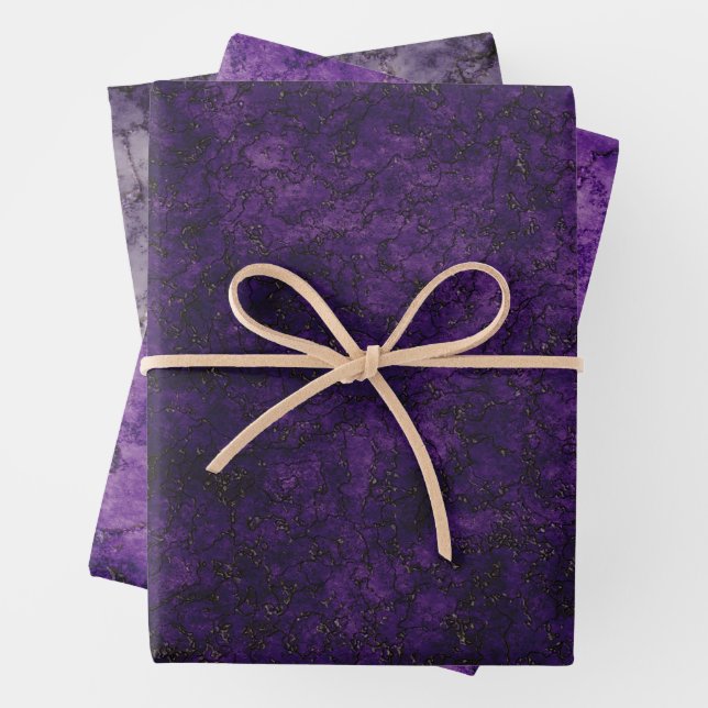 Feuille De Papier Cadeau Pierre rugueuse d'Halloween (En situation)