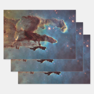 Feuille De Papier Cadeau Piliers de création, Aigle Nebula Hubble Space