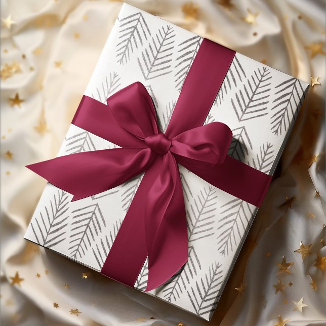 Feuille De Papier Cadeau Pins métalliques - argent (Créateur téléchargé)