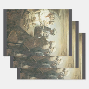 Feuille De Papier Cadeau Pirates Vintage, Préparation de la Mutinerie par N