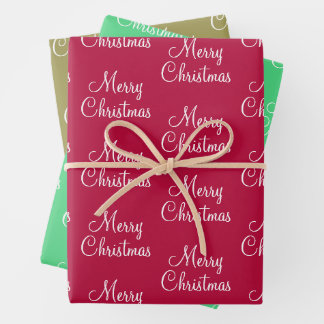 Feuille De Papier Cadeau Plum Khaki et Seafoam Green
