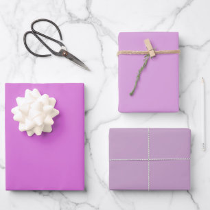 Feuille De Papier Cadeau Plum Orchidée Plum Lilac Purple Tons 3