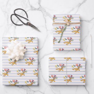 Feuille De Papier Cadeau Pluton Pastel Enjoué