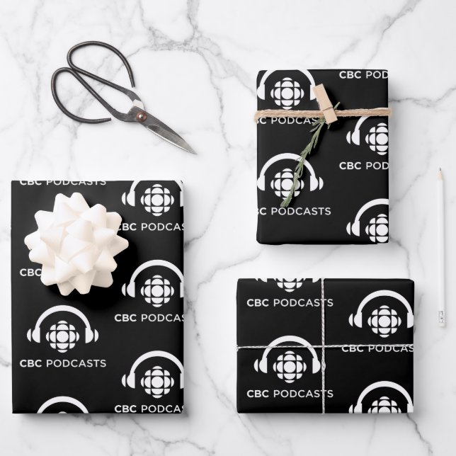 Feuille De Papier Cadeau Podcasts CBC (Recto)