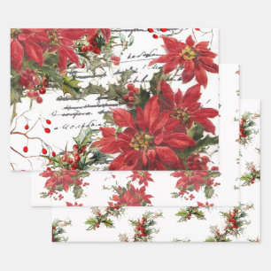 Feuille De Papier Cadeau Poinsététie et saint