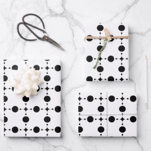 Feuille De Papier Cadeau Points noirs, Motif à pois, Pois, Pointillé
