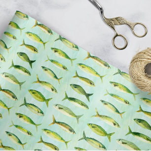 Feuille De Papier Cadeau Poisson d'eau