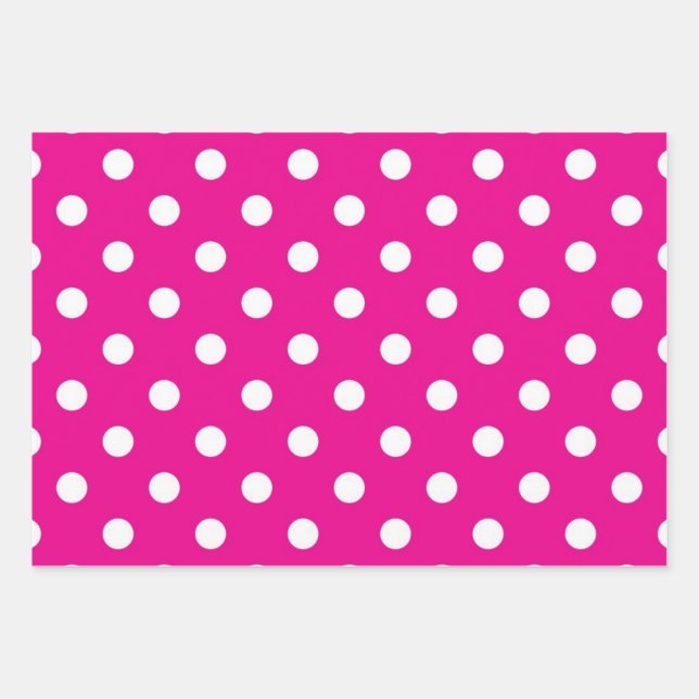 Feuille De Papier Cadeau Polka dot (Devant)