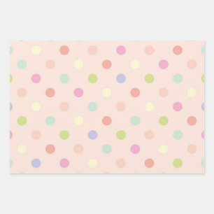 Feuille De Papier Cadeau Polka dot