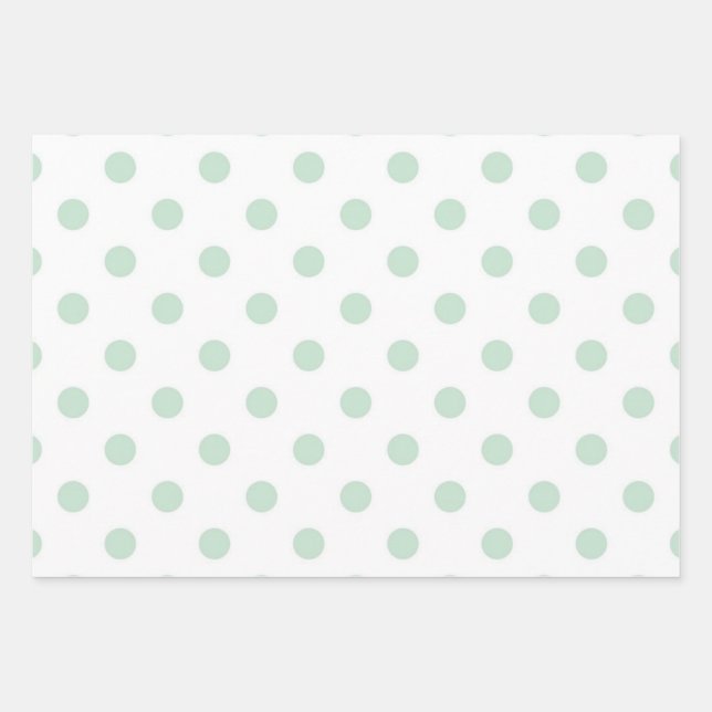 Feuille De Papier Cadeau Polka dot (Devant)