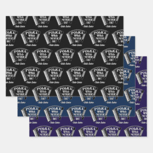 Feuille De Papier Cadeau Polka ne mourra jamais les fans de Dresde