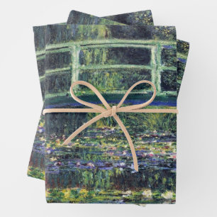 Feuille De Papier Cadeau Pont sur le bassin aux nymphéas par Claude Monet