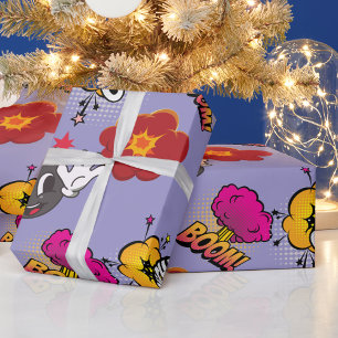 Feuille de papier cadeau Pop Art Comic Boom Ouch l