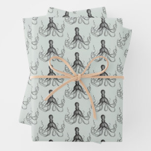 Feuille De Papier Cadeau poulpe