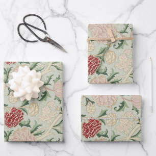 Feuille De Papier Cadeau Préraphaelite Vintage