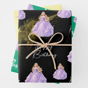 Feuille De Papier Cadeau Princesse